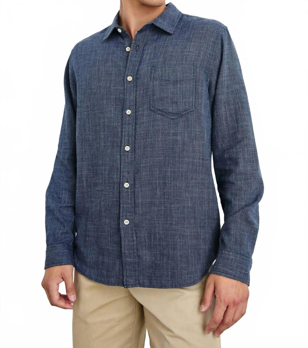 NEW RAILS wyatt shirt in navy etch